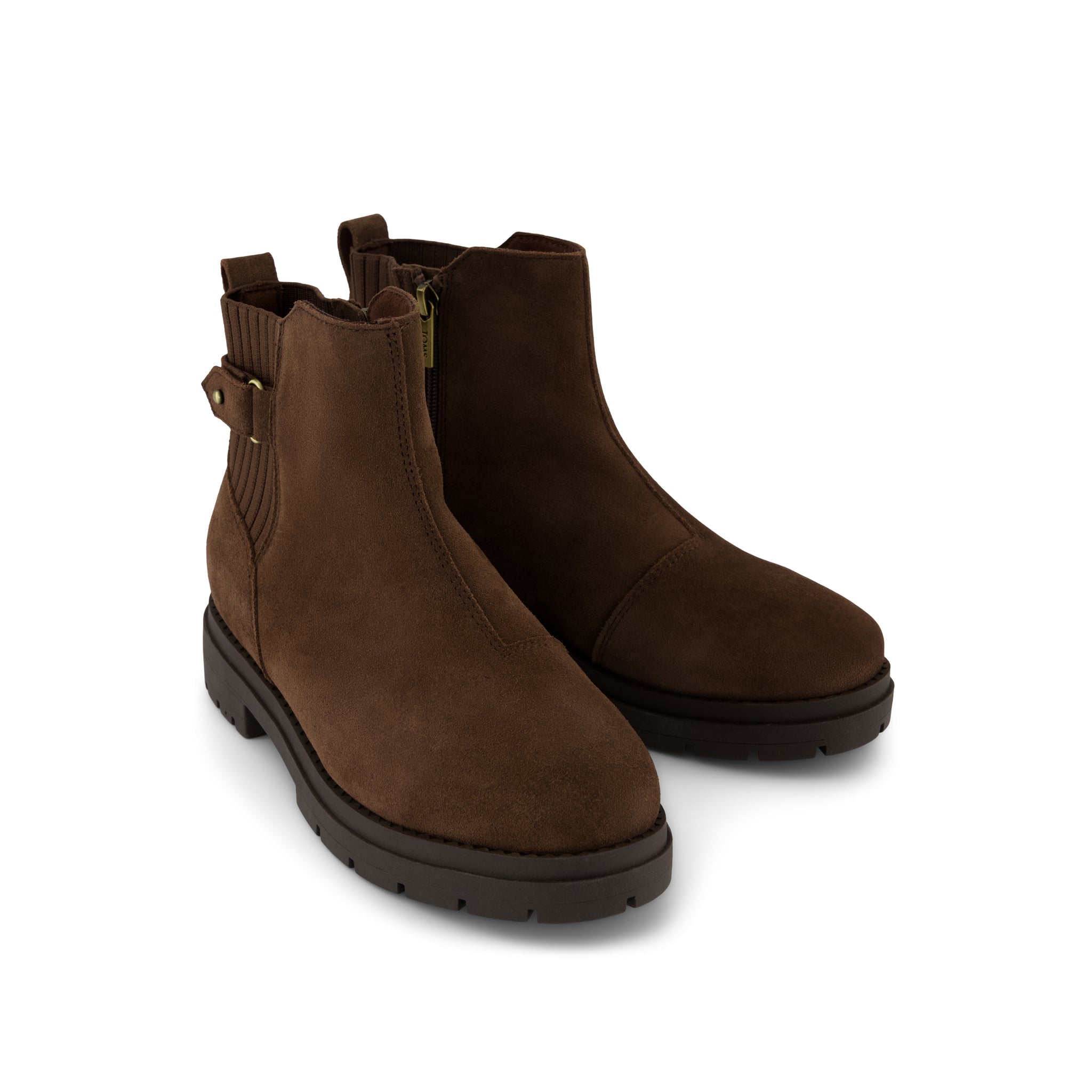 Astrid Boot - Water Repellent Oak Brown Suede Front View