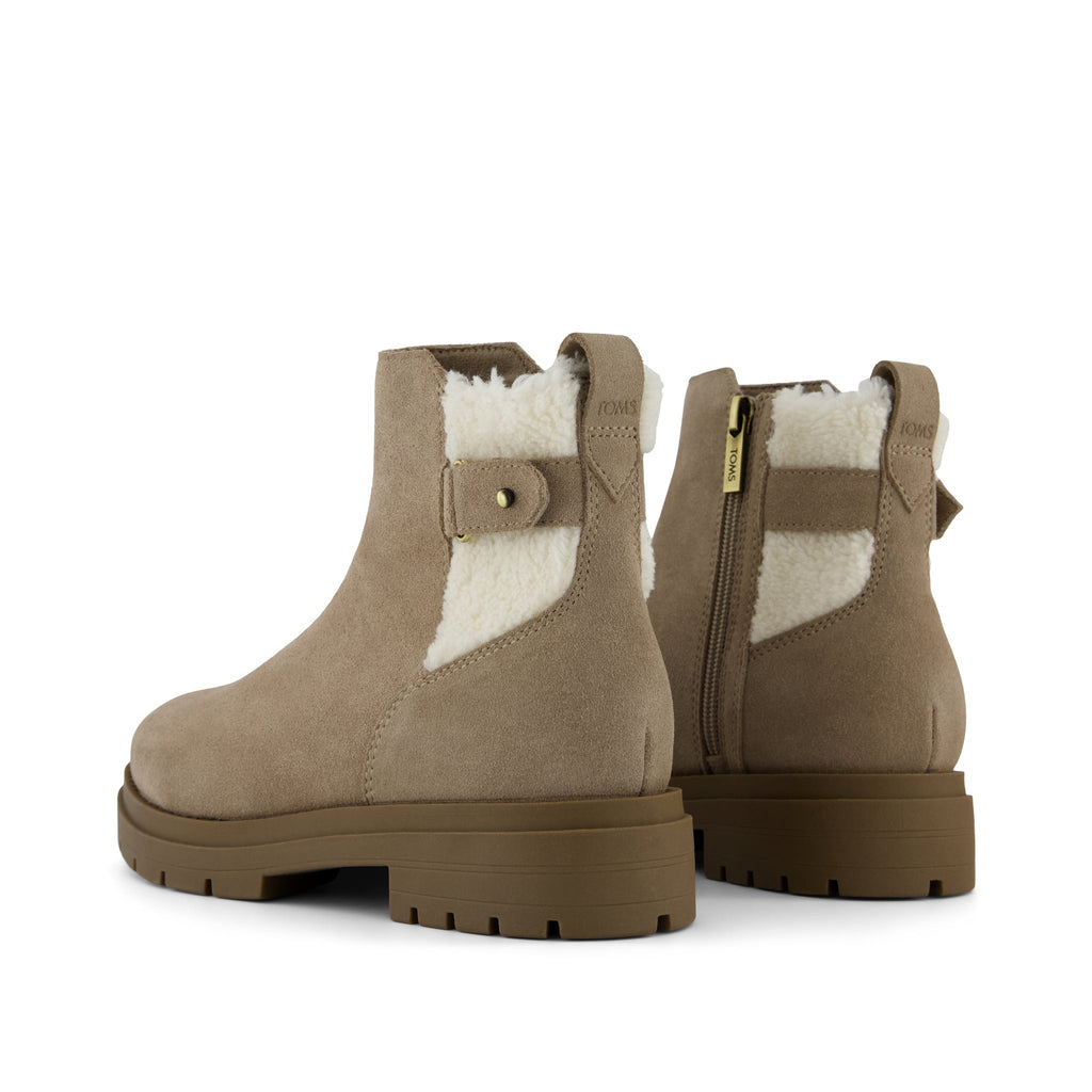 Astrid Boot - Water Repellent Dune Suede Back View