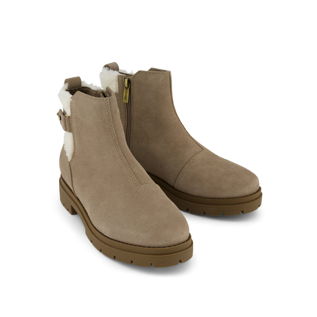 Astrid Boot - Water Repellent Dune Suede Front View