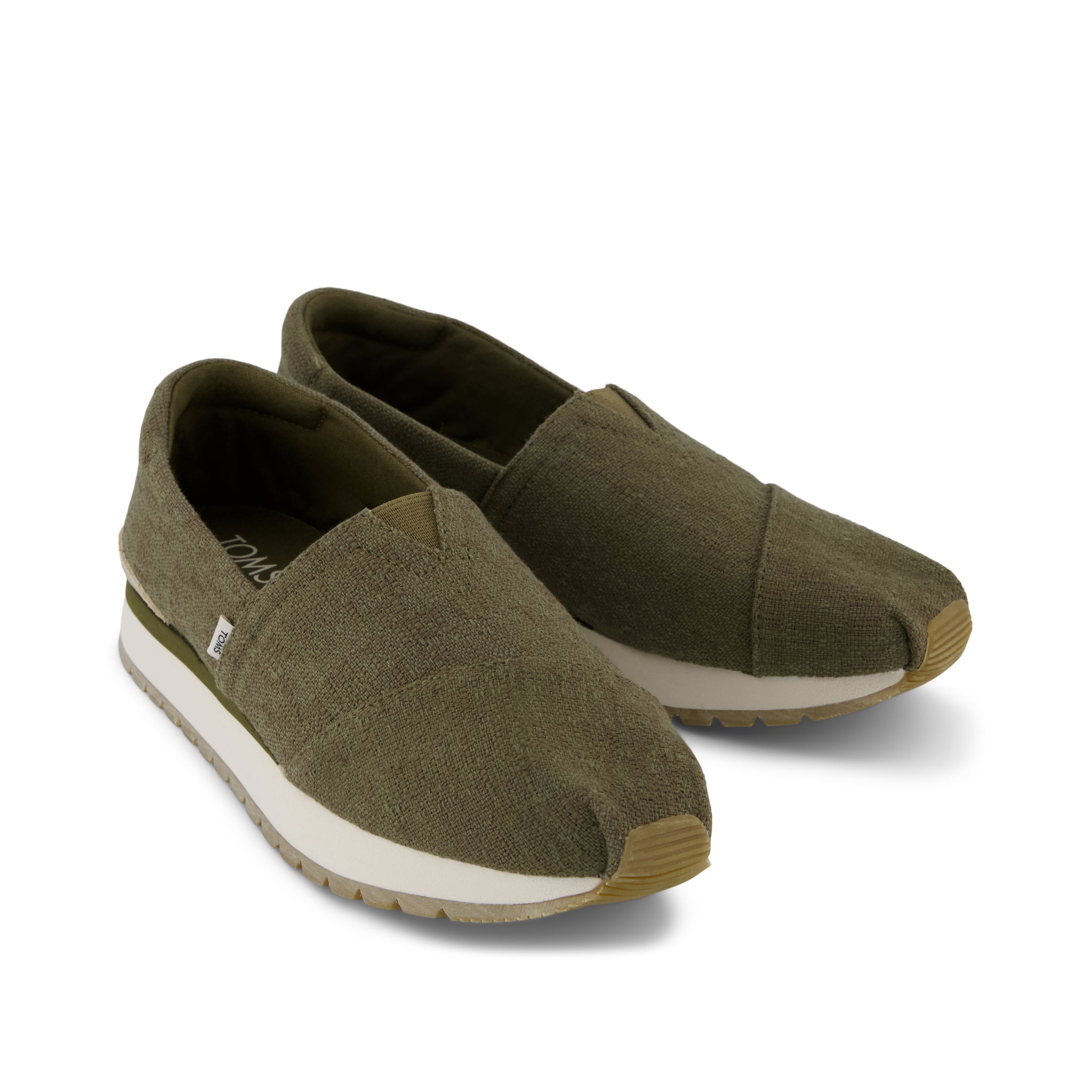 Resident Plus - Military Olive Two Tone Slub Front View