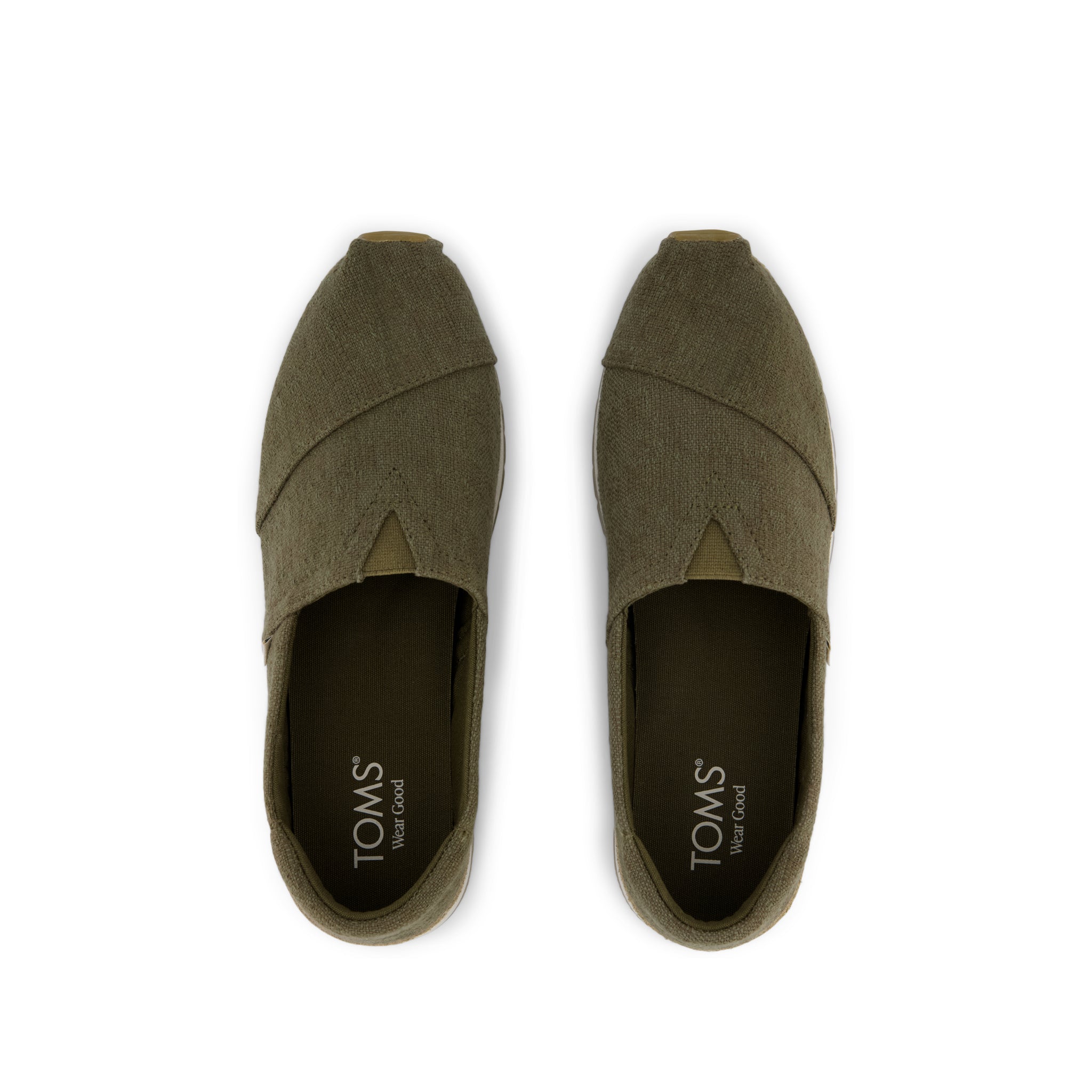 Resident Plus - Military Olive Two Tone Slub Top View