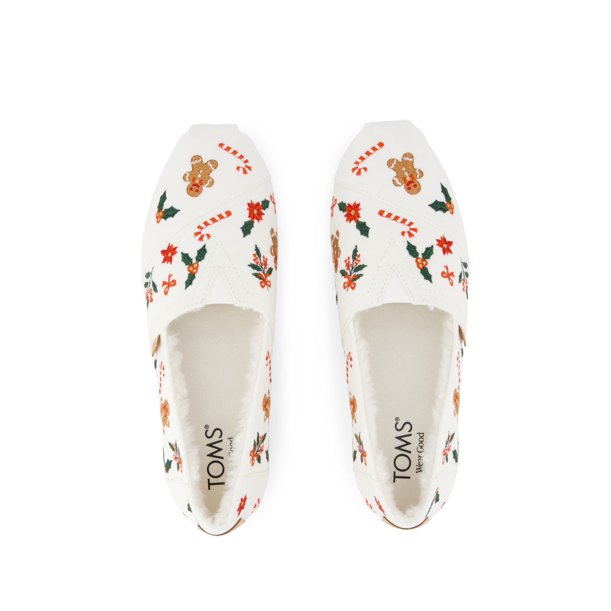 トゥモローランド購入TOMMASO CANDRIA Womens Alpargata Classic Natural Gingerbread Candy Cane Embroidery
