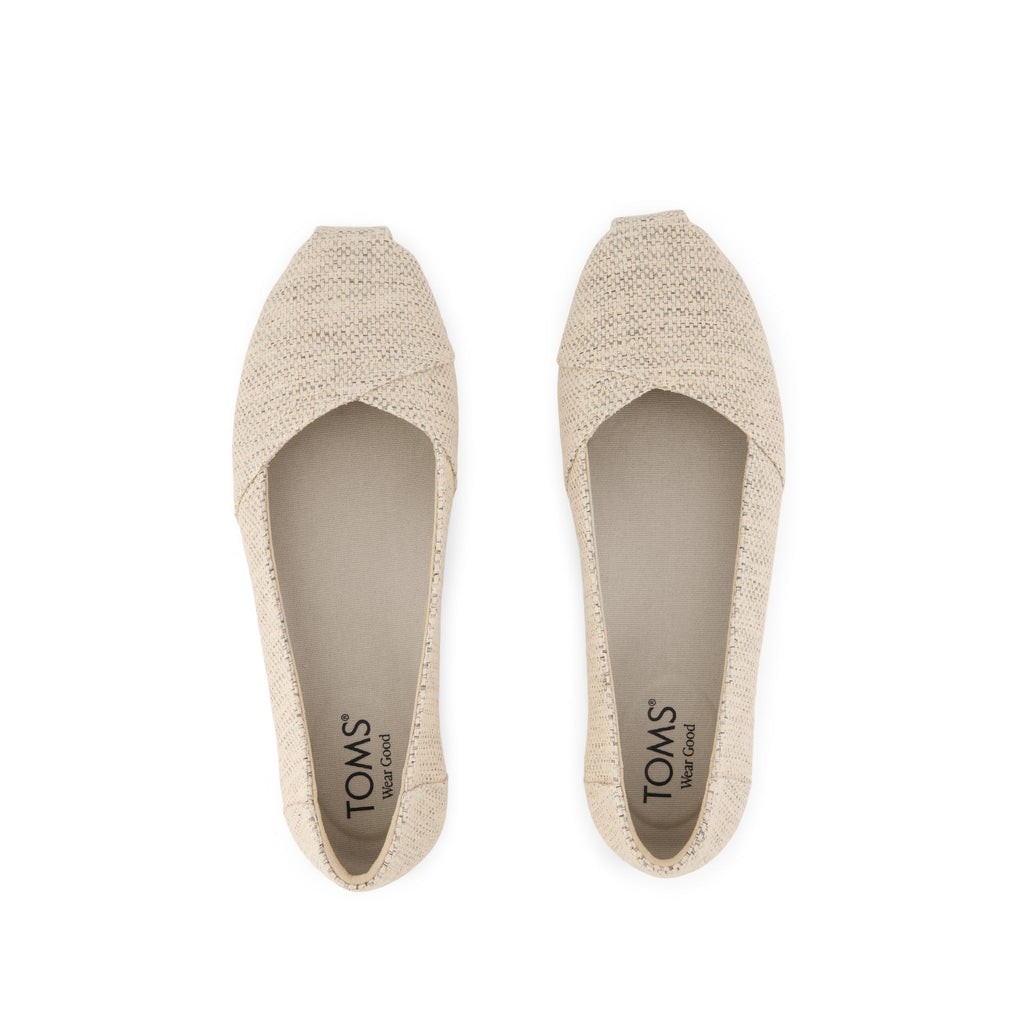 Alpargata Ballet Flat - Natural Melange Top View