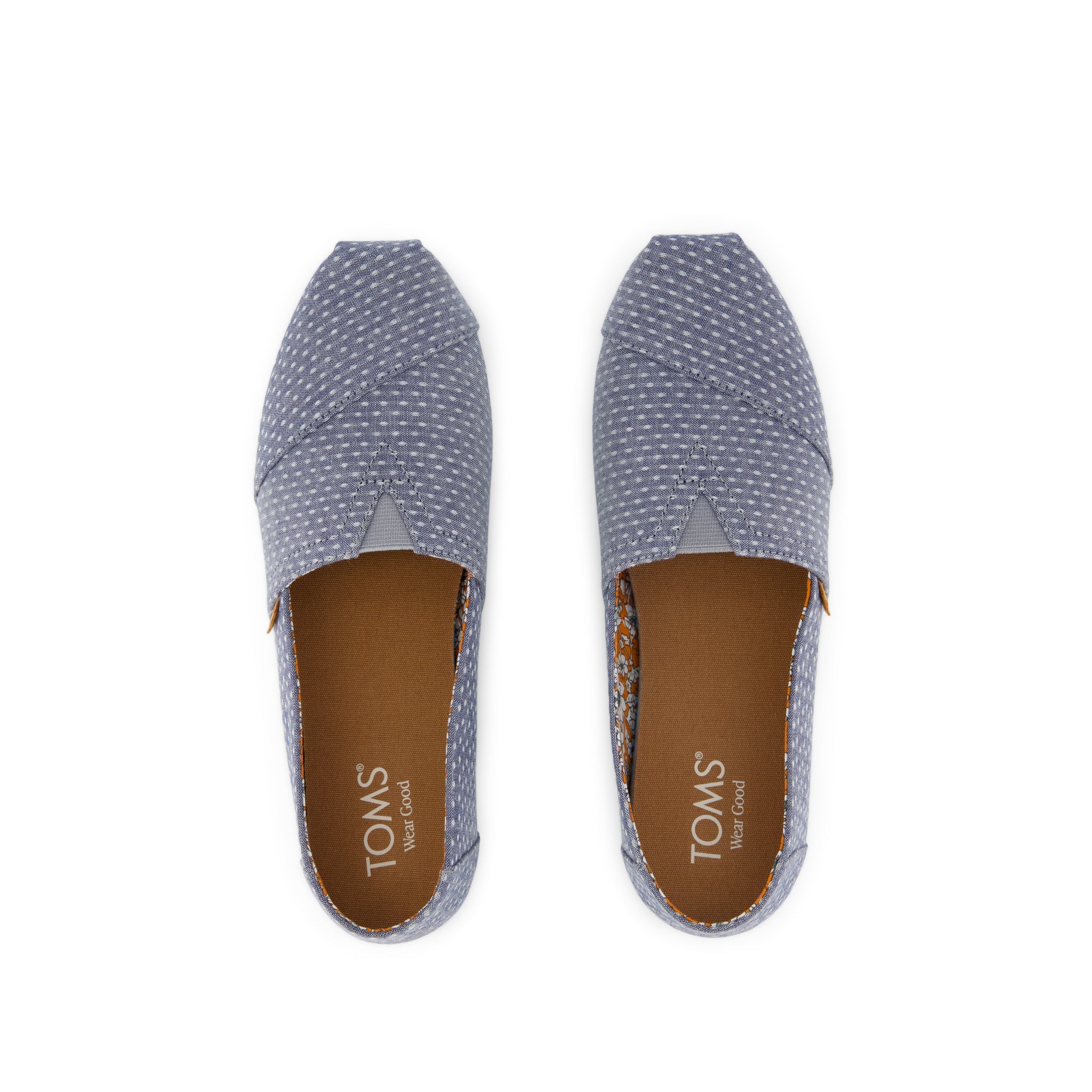 Womens Alpargata Classic Niagara Mist Chambray Dot – TOMS.com
