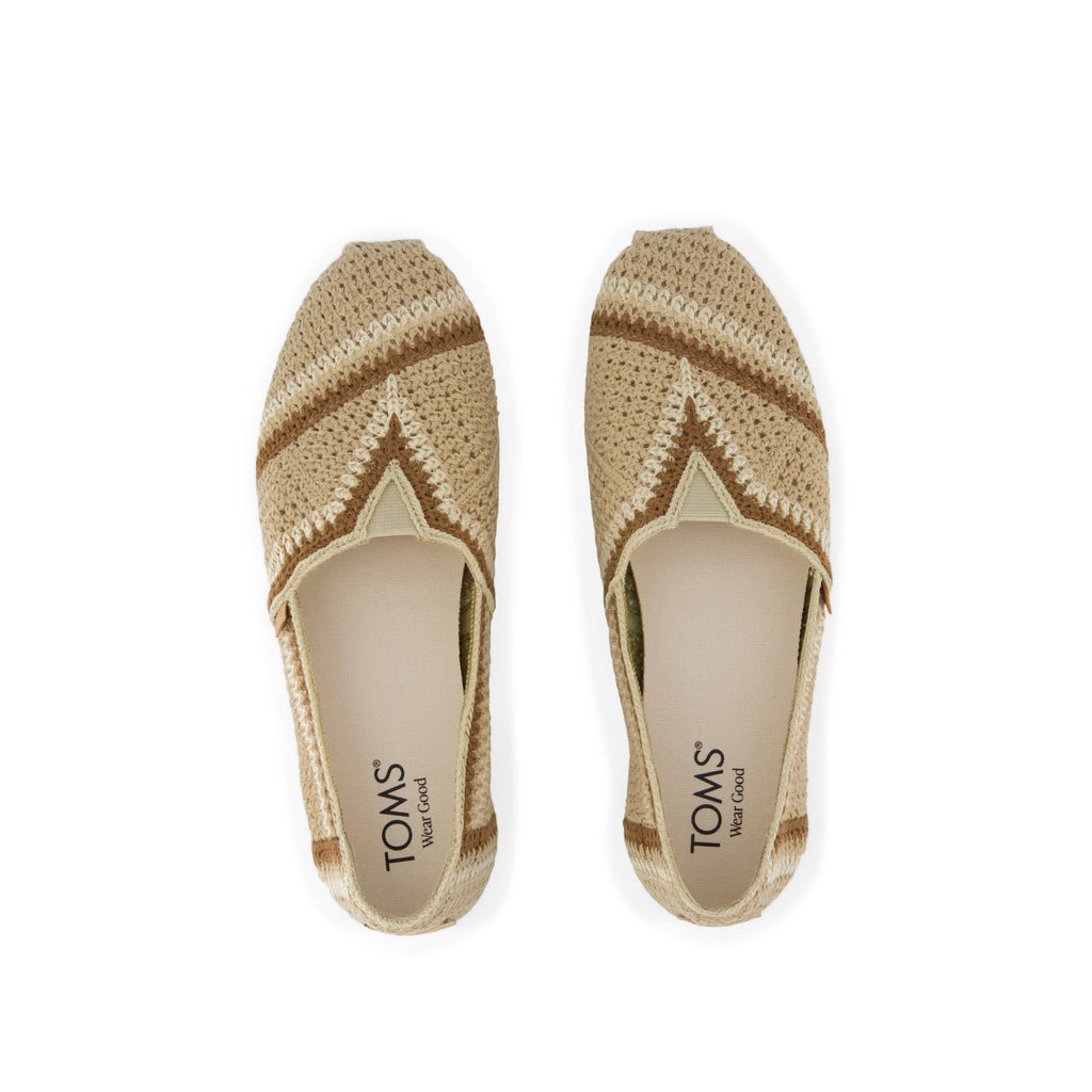 Alpargata Classic - Almond Crochet
 Top View