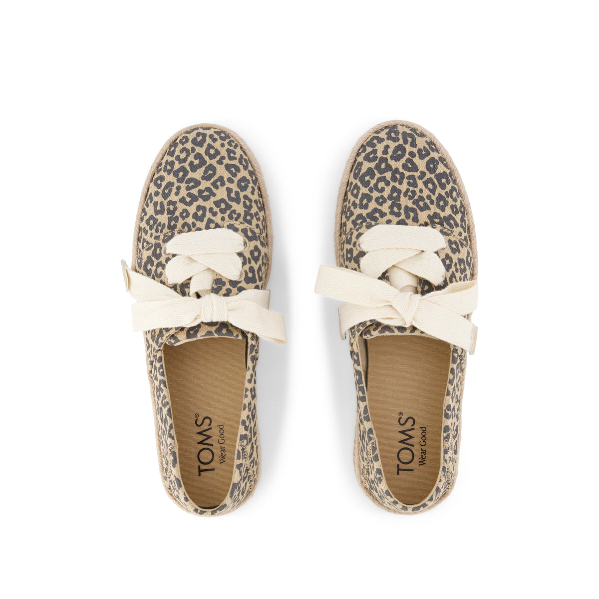Womens Carolina Lace-Up Espadrille Natural Leopard Spots – TOMS.com