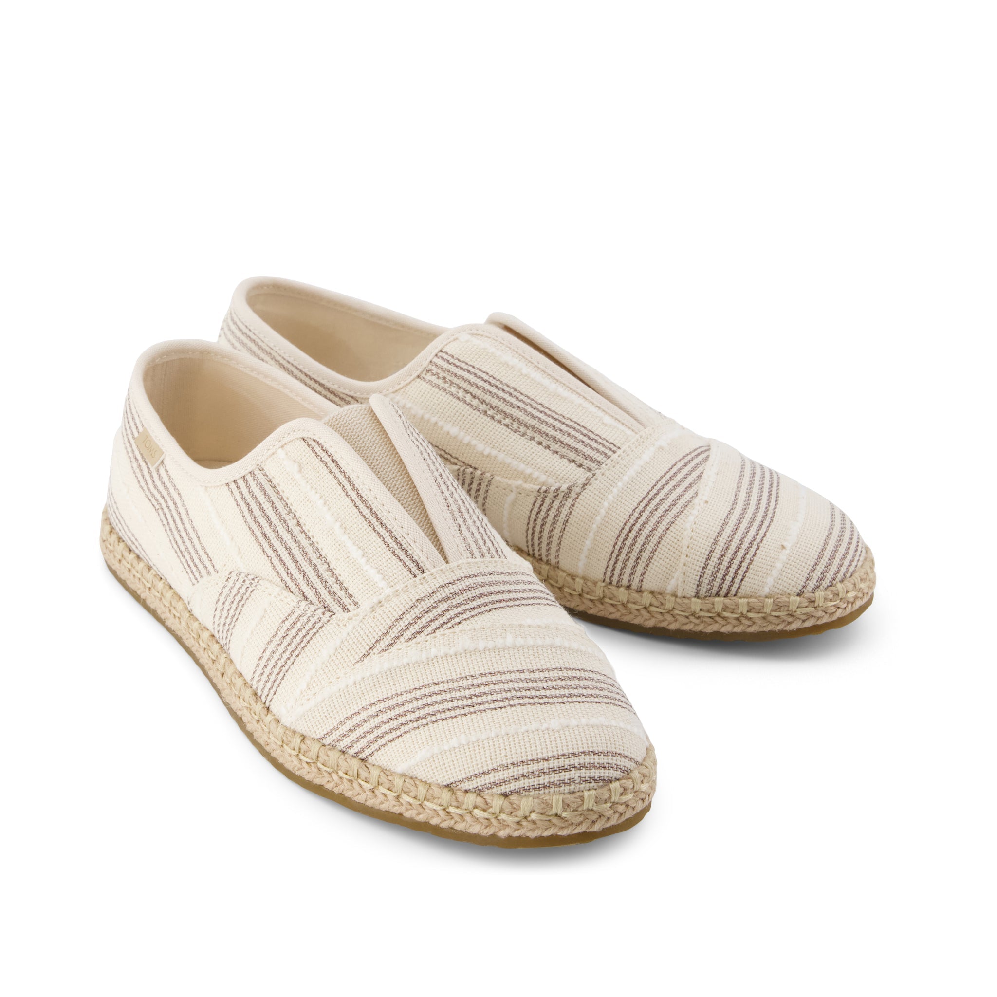 Womens Palmera Plus Natural Metallic Stripe – TOMS.com