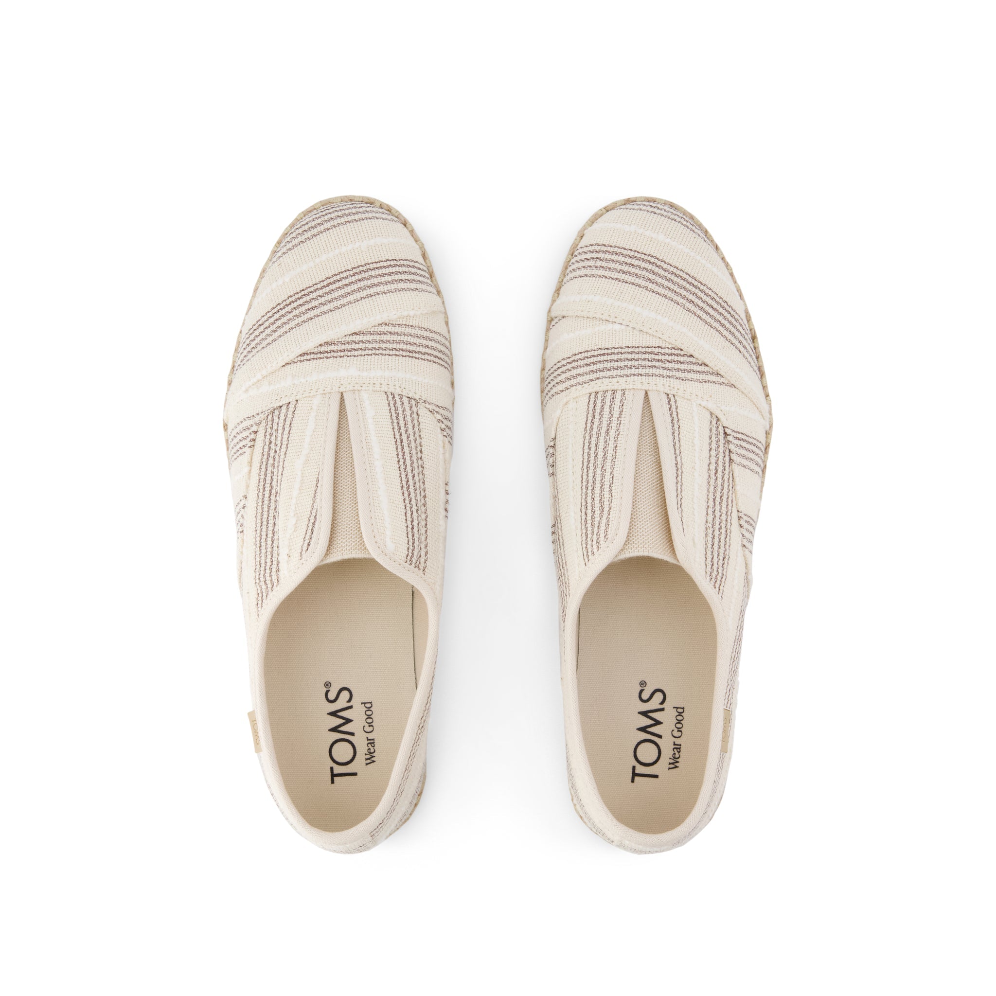 Palmera Plus - Natural Metallic Stripe Top View