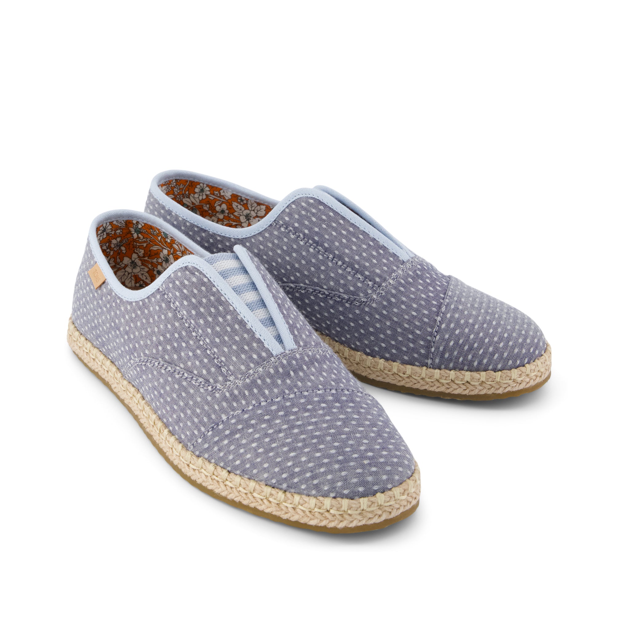 Womens Palmera Plus Niagara Mist Chambray Dot – TOMS.com