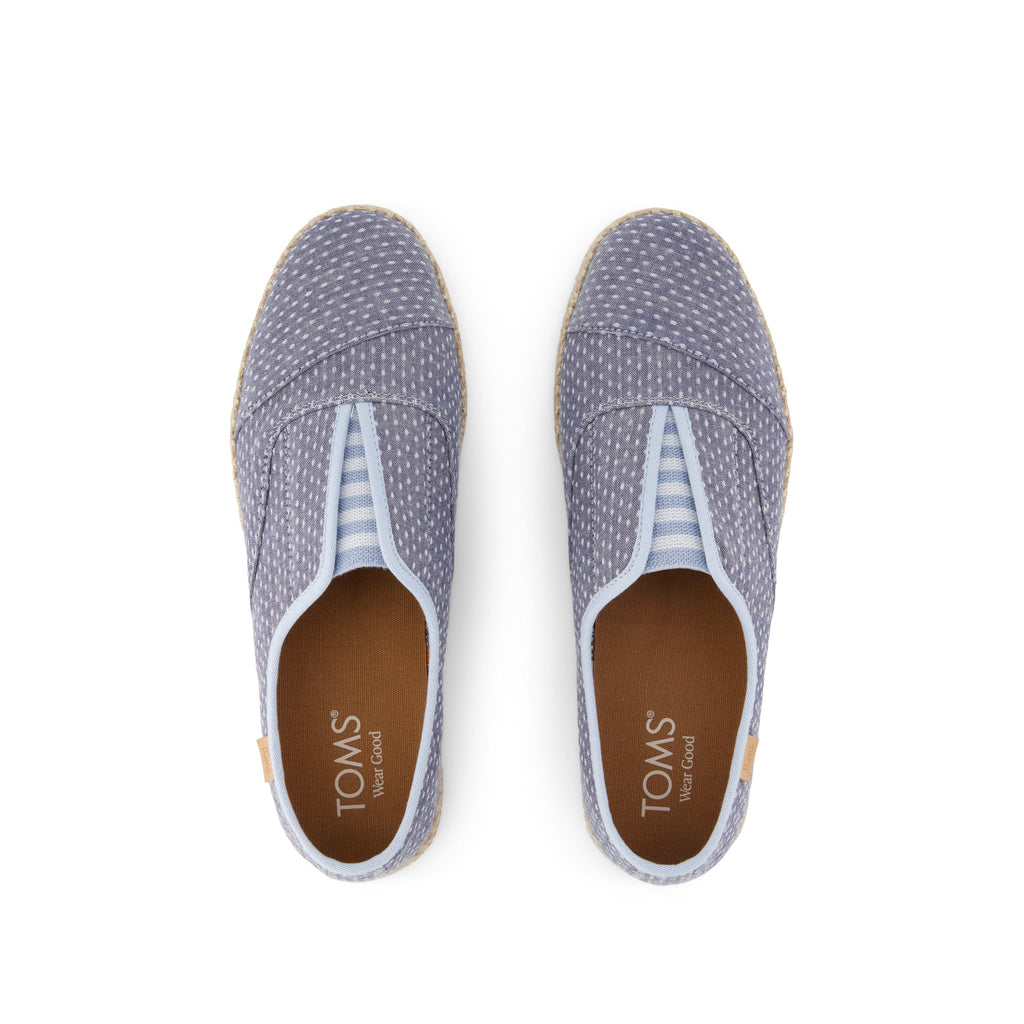 Palmera Plus - Niagara Mist Chambray Dot Top View