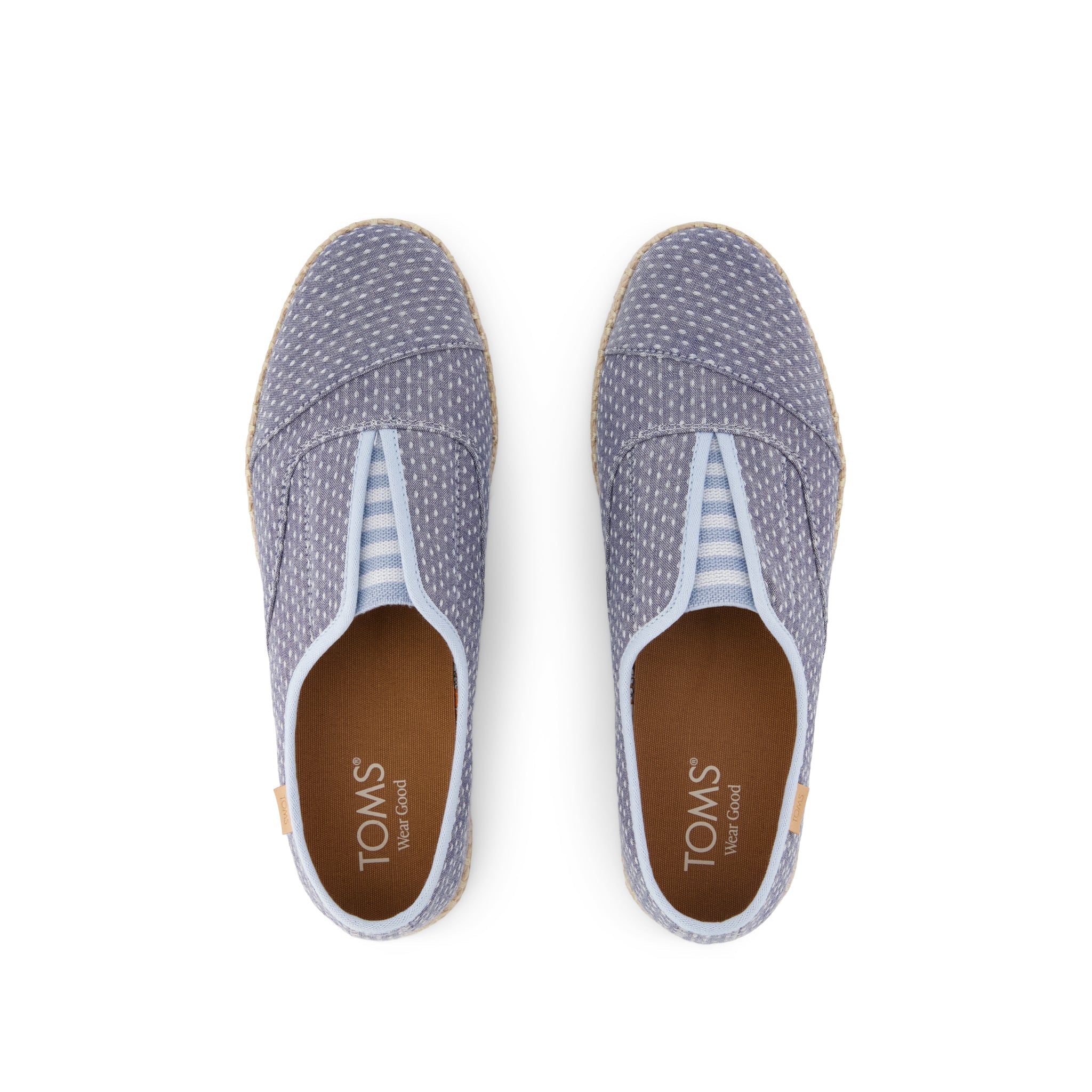 Palmera Plus - Niagara Mist Chambray Dot Top View