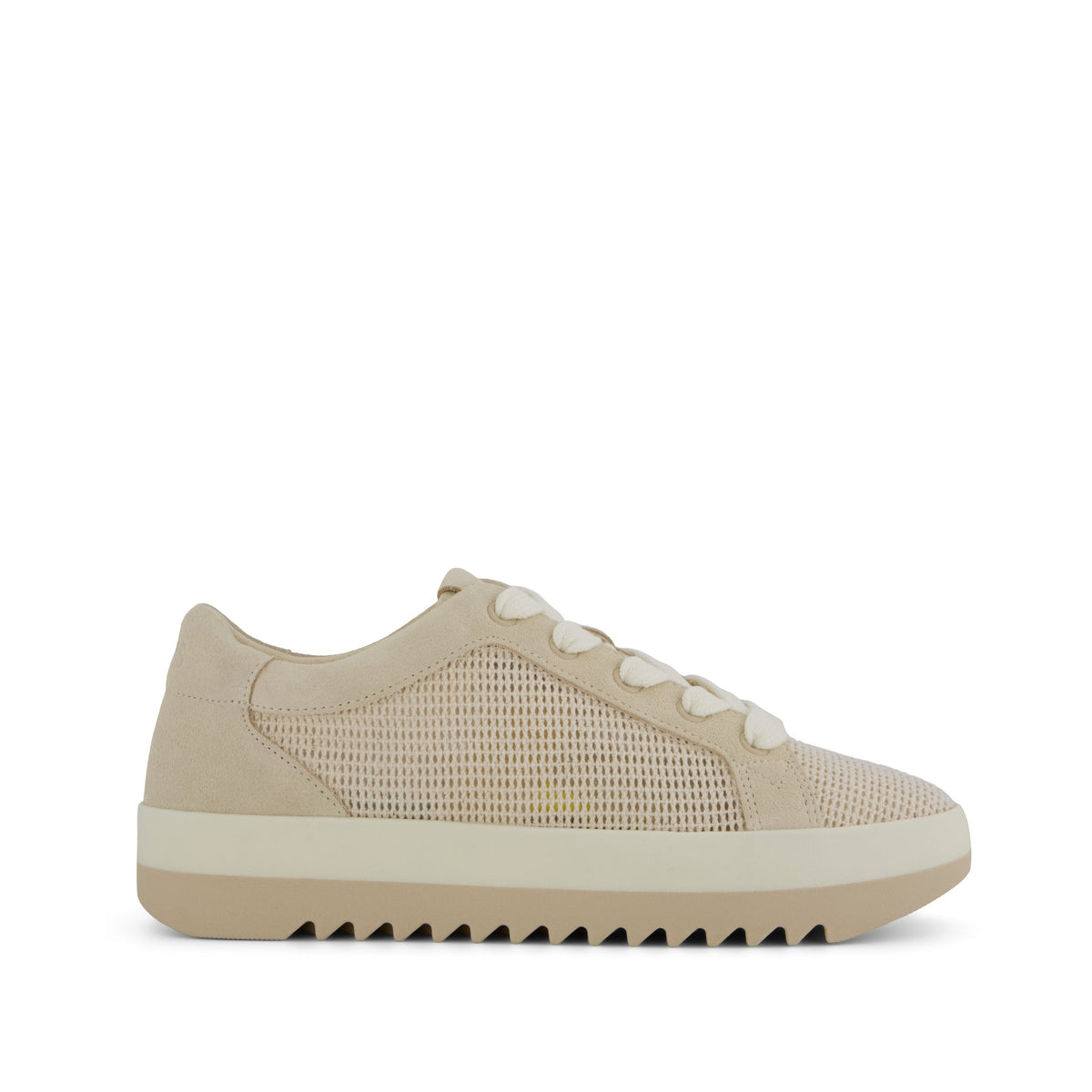 Womens Rea Lace-Up Platform Sneaker Natural Mesh and Suede – TOMS.com