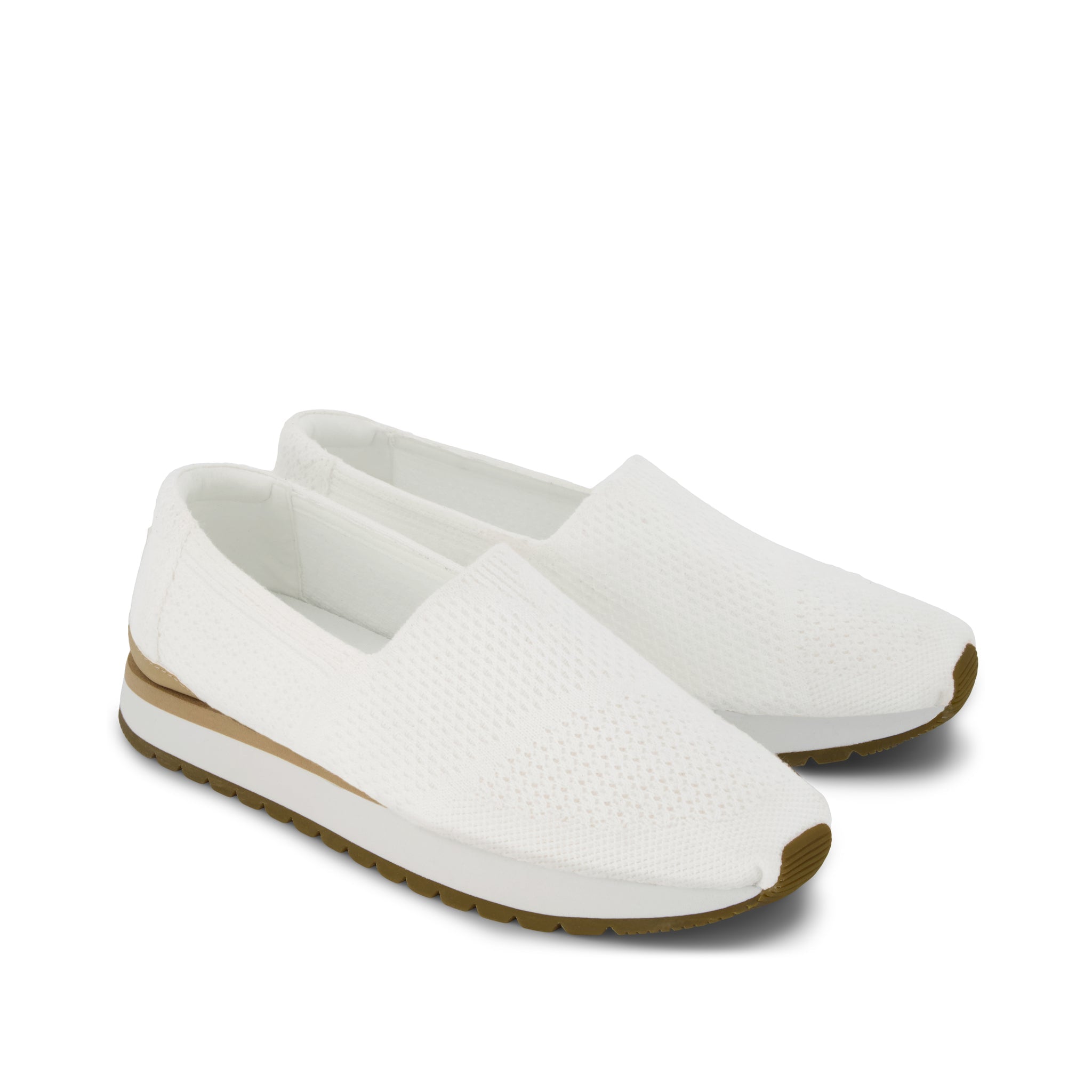 Resident Plus - White Knit Front View