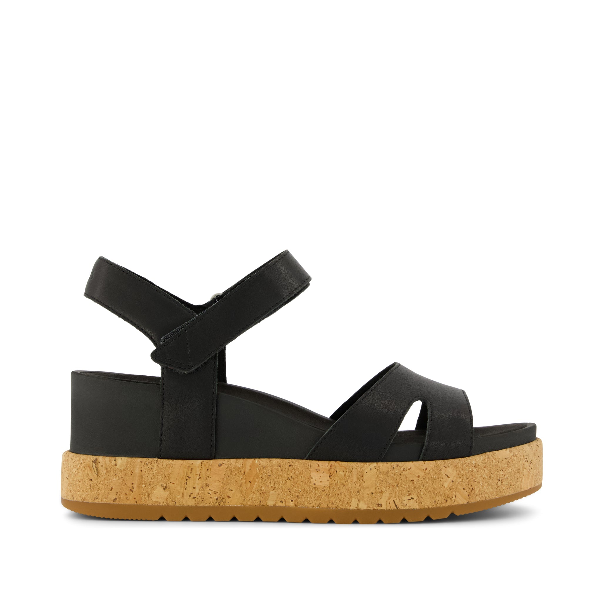 Womens Alana Wedge Sandal Black Leather – TOMS.com