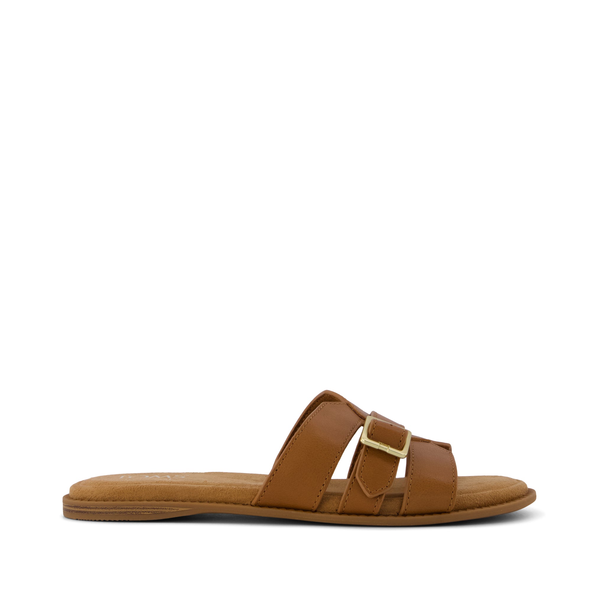 Womens Sol Slide Sandal Brown Sugar Leather – TOMS.com