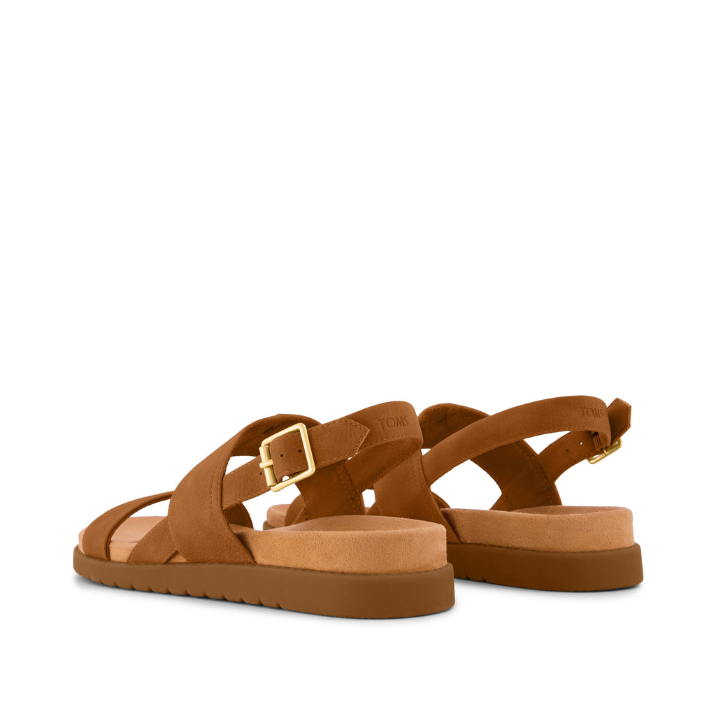 Marin Strap Sandal - Brown Sugar Nubuck Back View