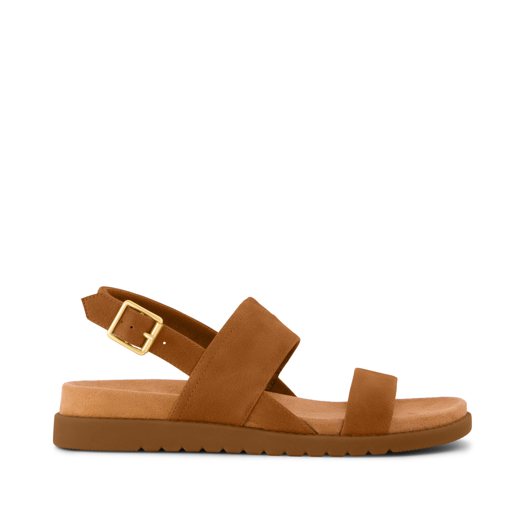 Marin Strap Sandal - Brown Sugar Nubuck Side View