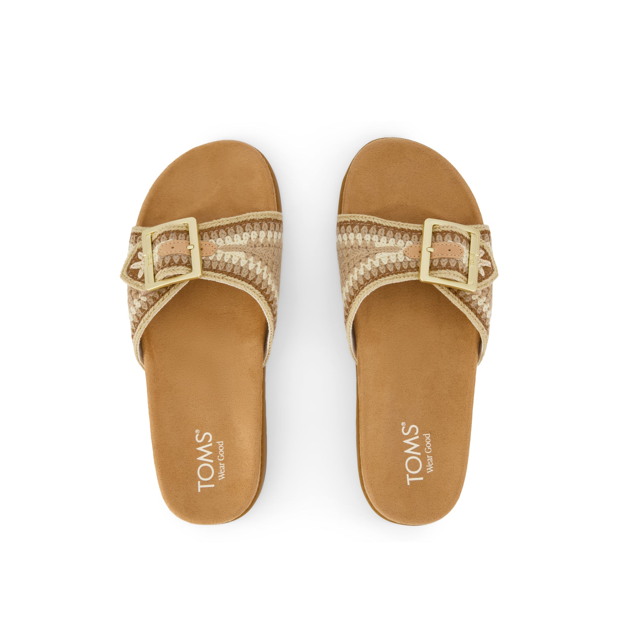 Womens Marin Slide Sandal Almond Crochet – TOMS.com