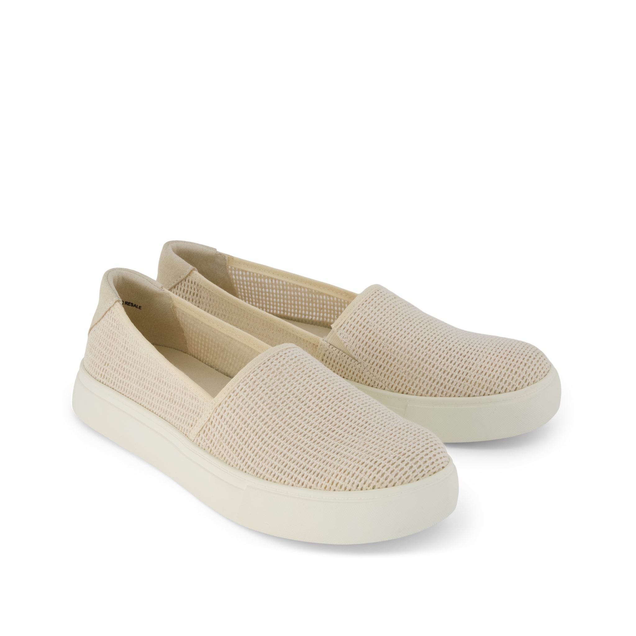 Kameron Slip On Sneaker - Natural Mesh (removed suede) Front View