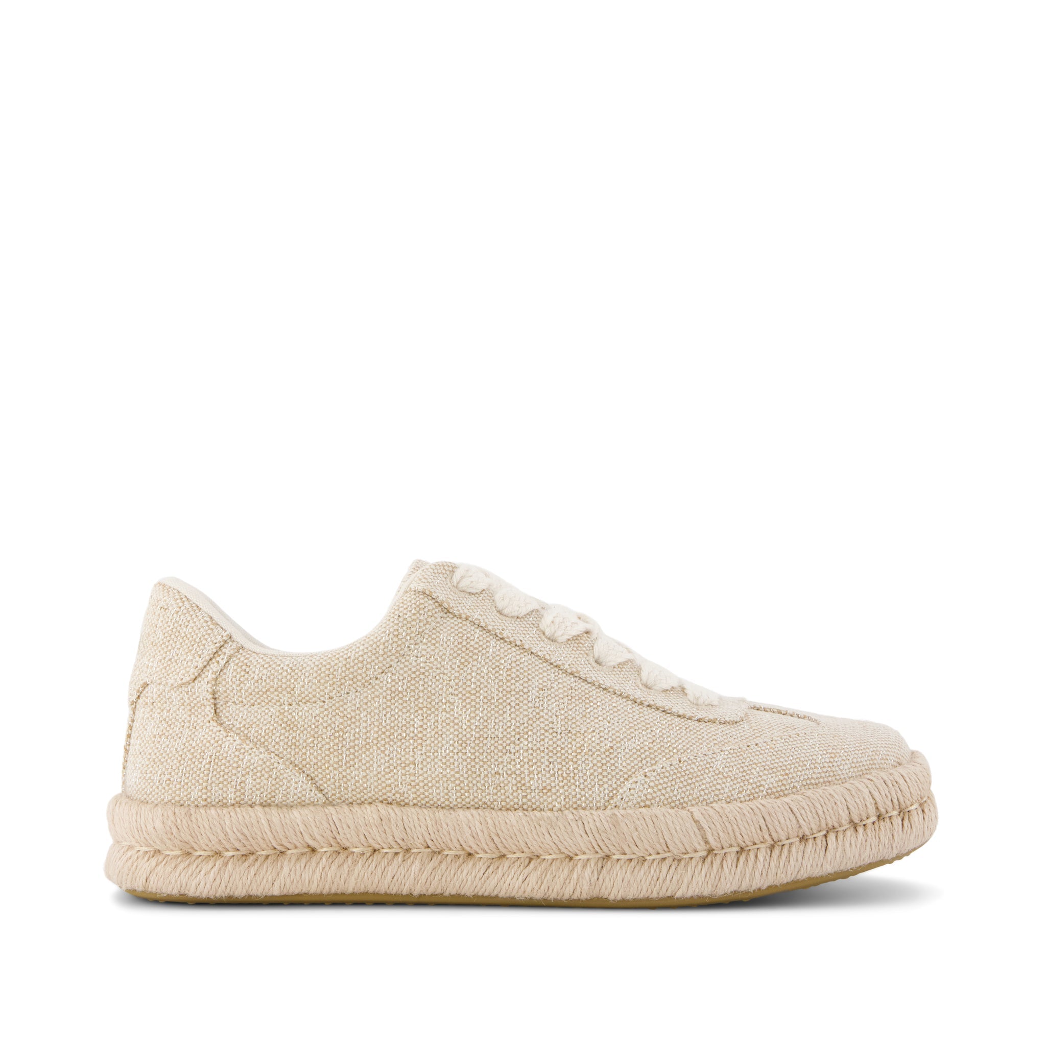 Jesse Espadrille Sneaker - Champagne Sparkle Side View
