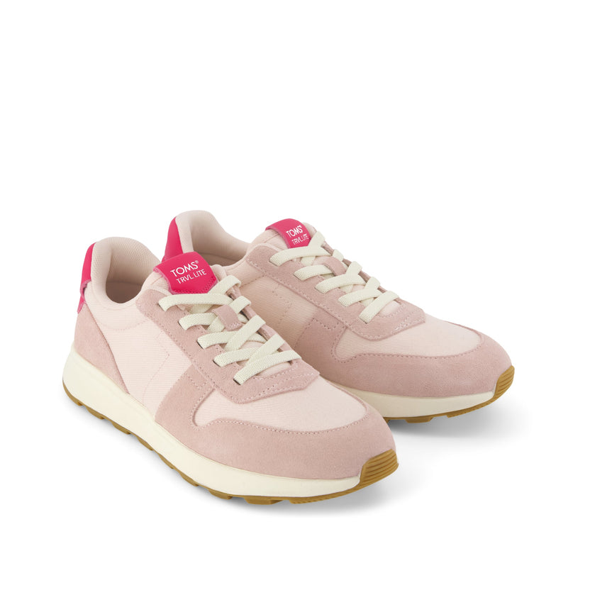 Womens TRVL LITE Retro Runner Sneaker Water Repellent Pale Rose – TOMS.com