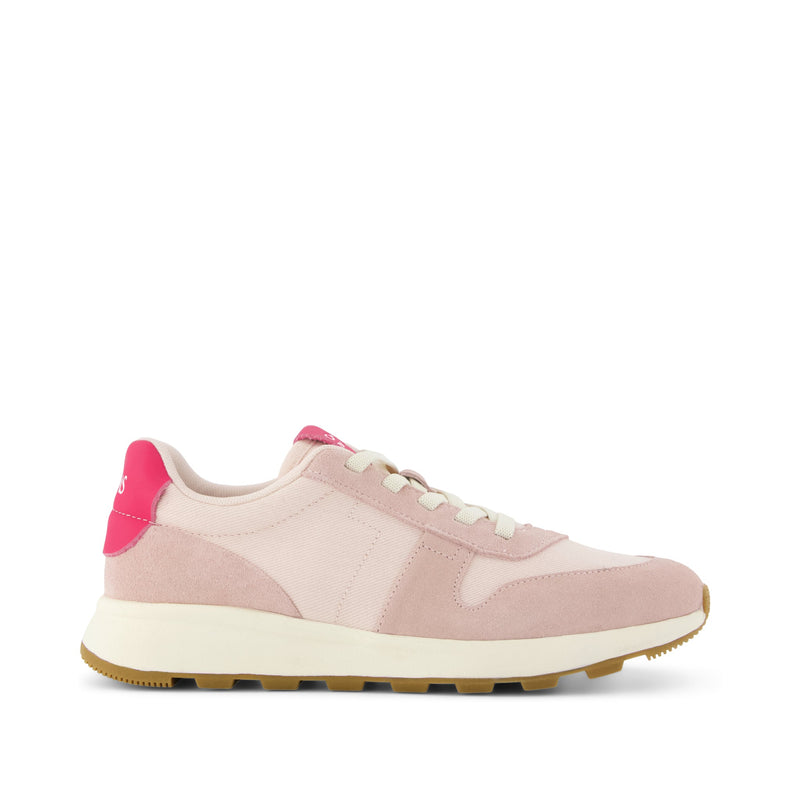 TRVL LITE Retro Runner Sneaker - Water Repellent Pale Rose Side View