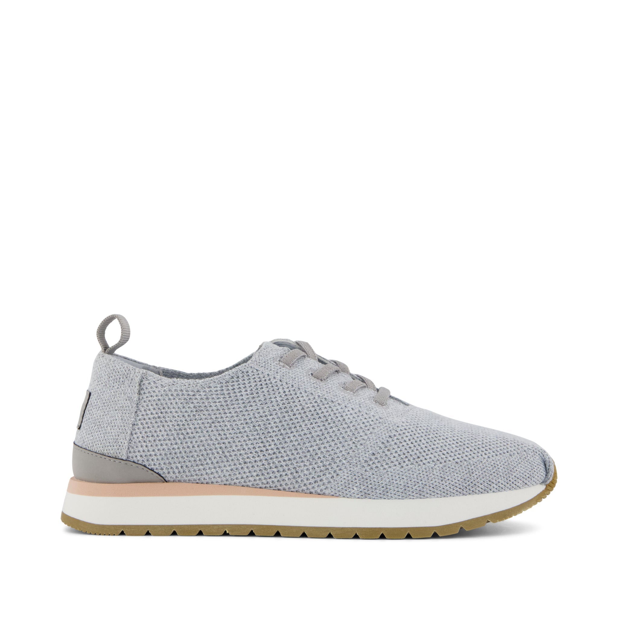 Resident Plus Lace-Up - Grey Knit Side View