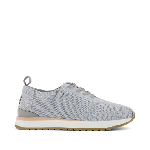 Resident Plus Lace-Up - Grey Knit Side View