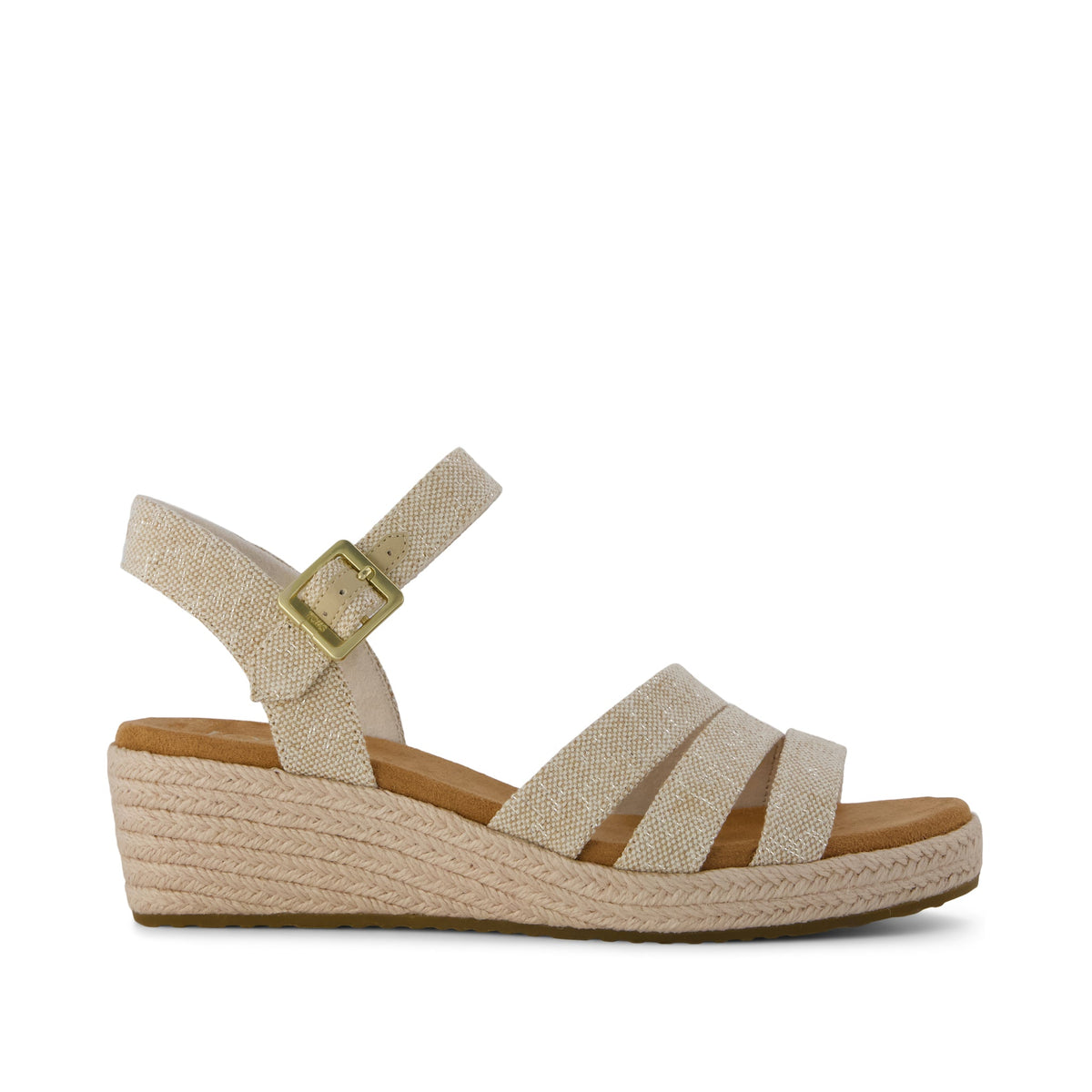 Womens Julia Wedge Sandal Champagne Sparkle – TOMS.com display picture 1