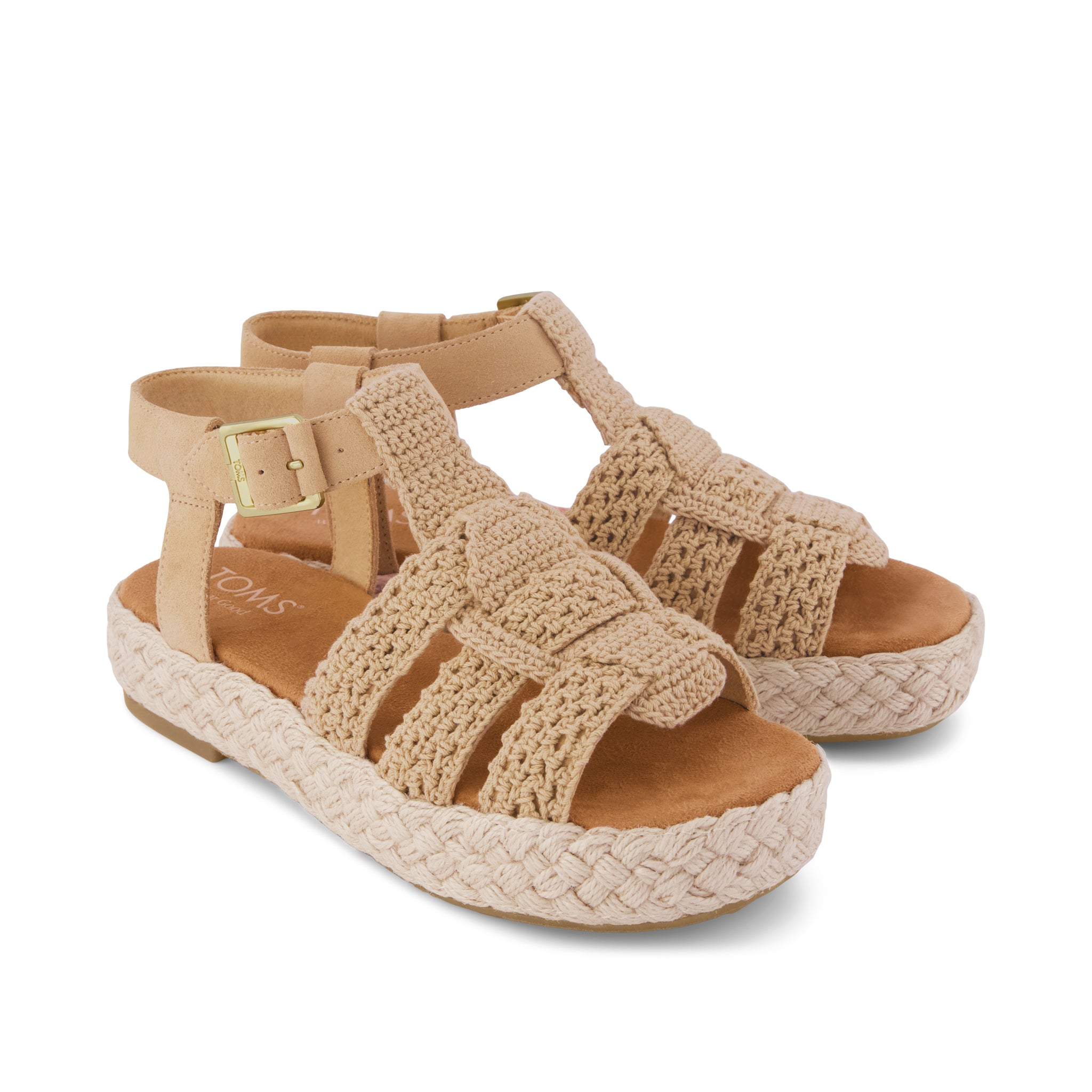 Womens Jac Fisherman Sandal Caramel Crochet – TOMS.com
