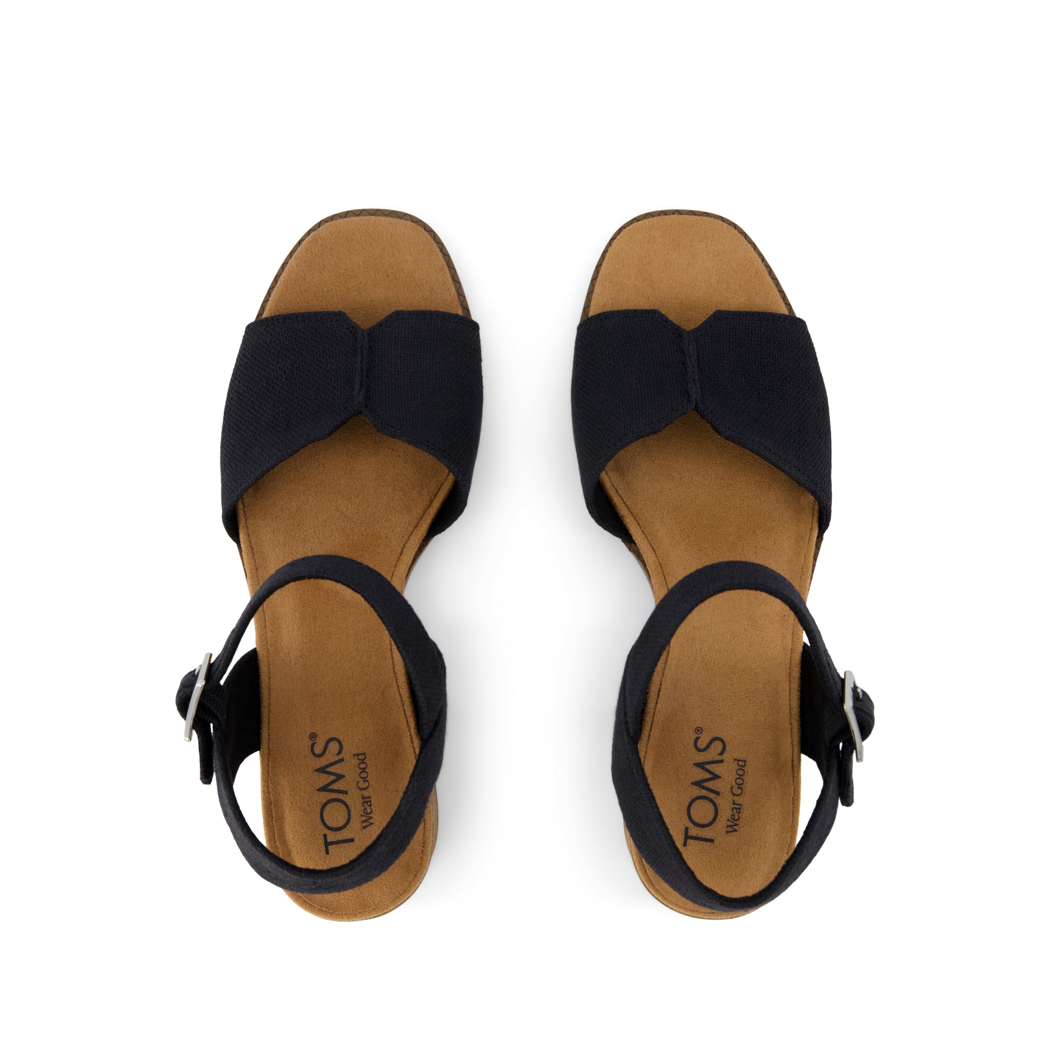Womens Eloise Sandal Black Woven – TOMS.com