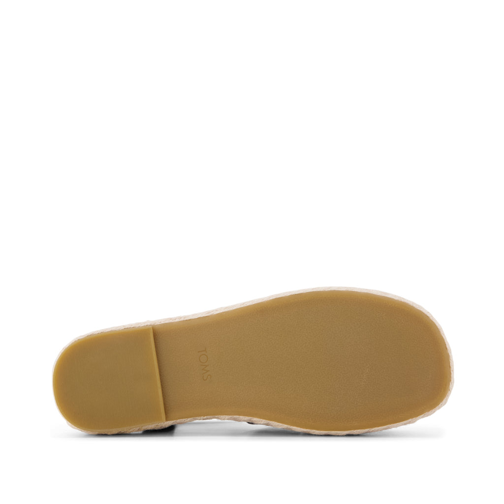 Jac Fisherman Sandal - Black Leather Bottom Sole View