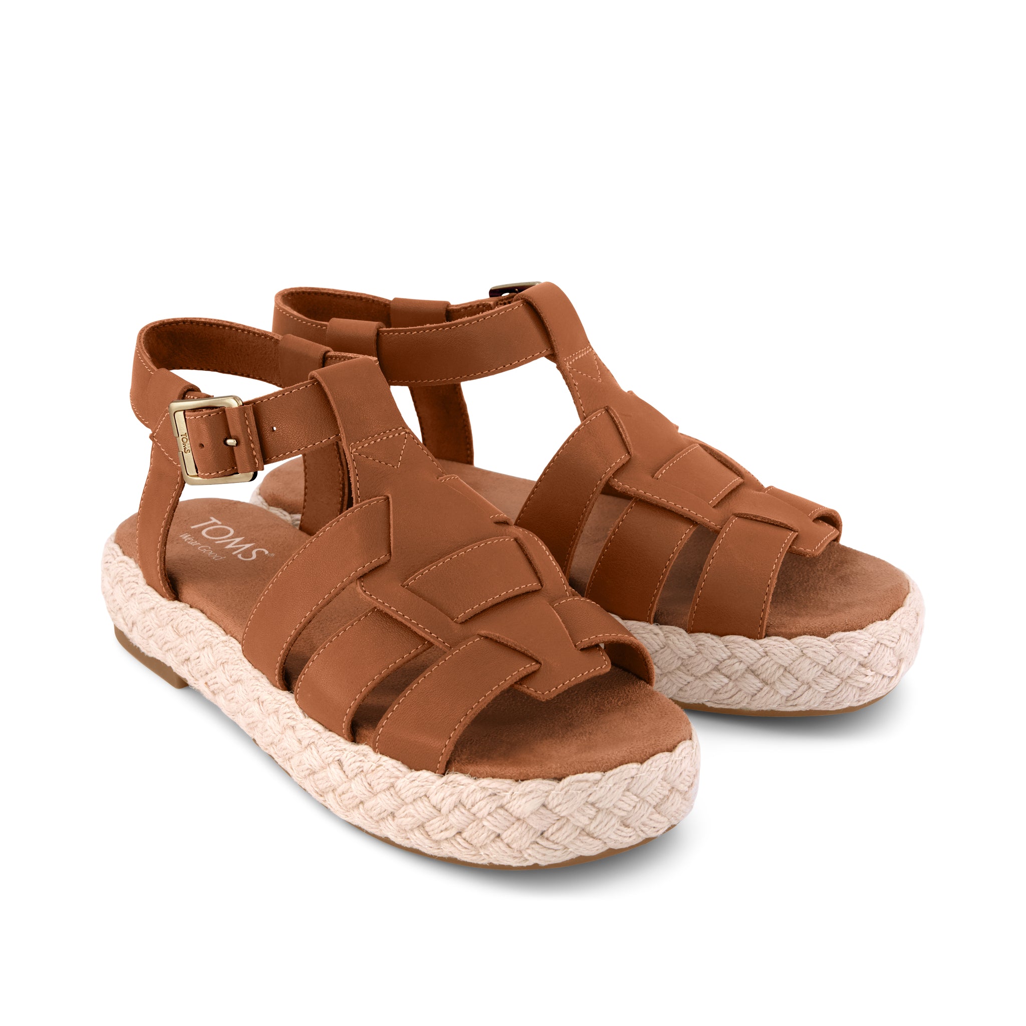Womens Jac Fisherman Sandal Brown Sugar Leather – TOMS.com