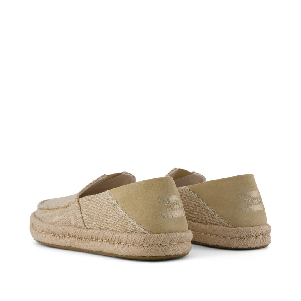 Alonso Rope Loafer - Natural Heritage Canvas Back View