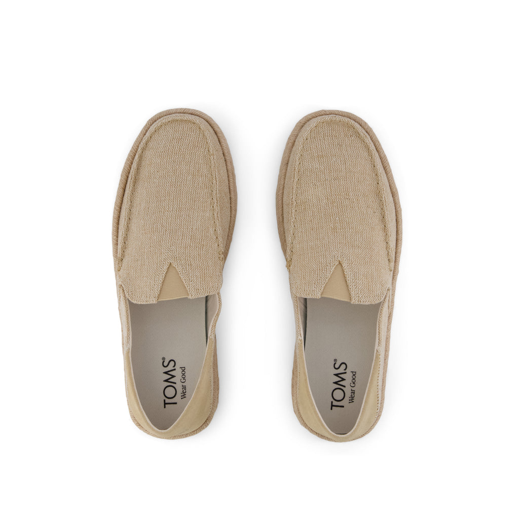 Alonso Rope Loafer - Natural Heritage Canvas Top View