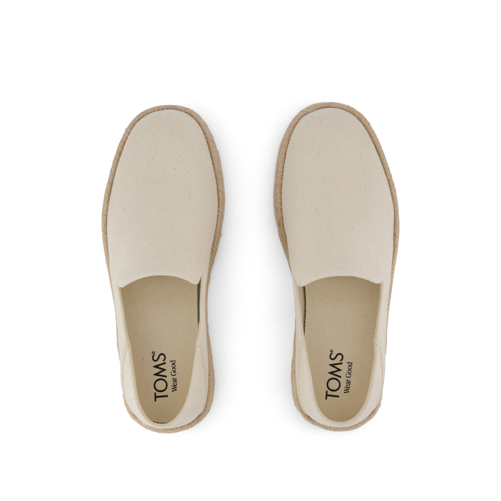 Santiago Loafer - Natural Recycled Cotton Canvas Top View