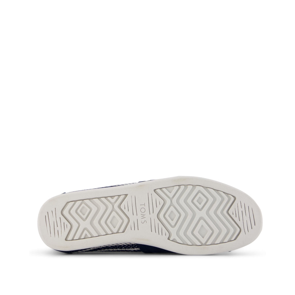 Alpargata Classic - Navy Stripes Bottom Sole View