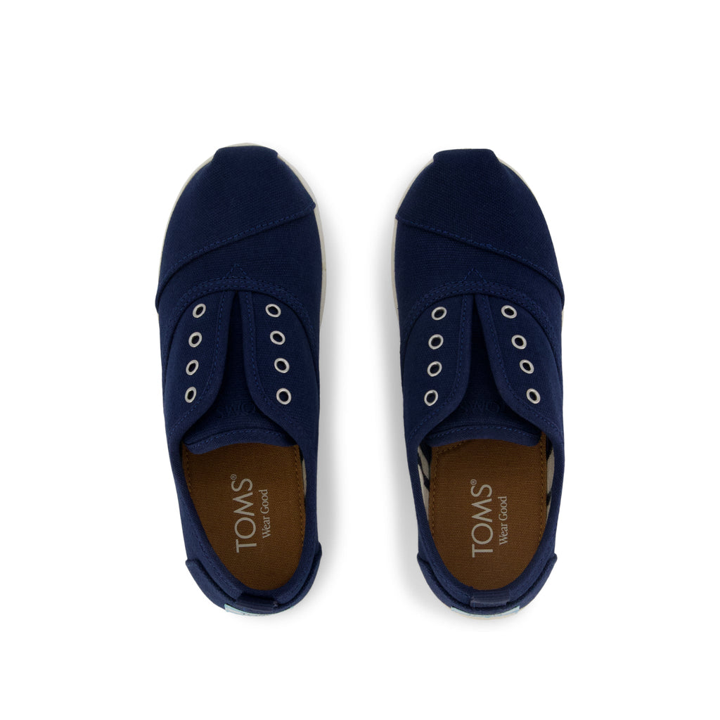 Cordones Plus Kids Sneaker - Navy Canvas  Top View