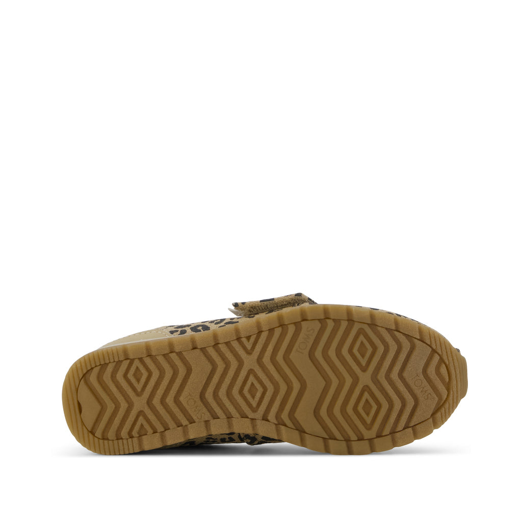 Resident Plus Kids Sneaker - Natural Leopard Print Bottom Sole View