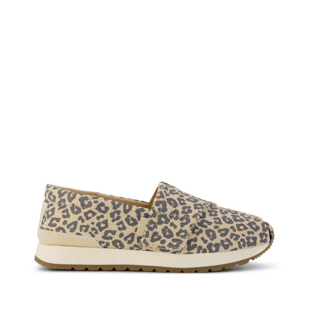 Resident Plus Kids Sneaker - Natural Leopard Print Side View