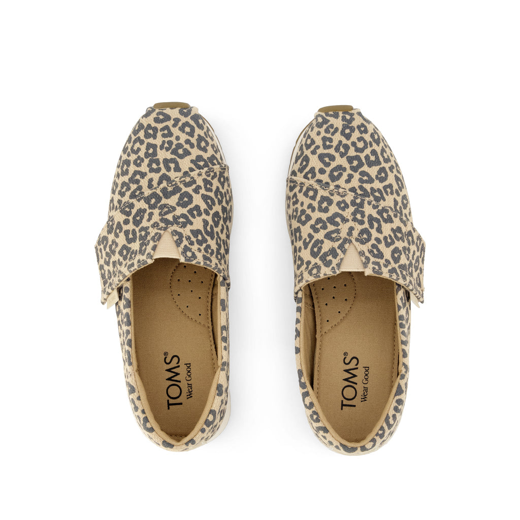 Resident Plus Kids Sneaker - Natural Leopard Print Top View