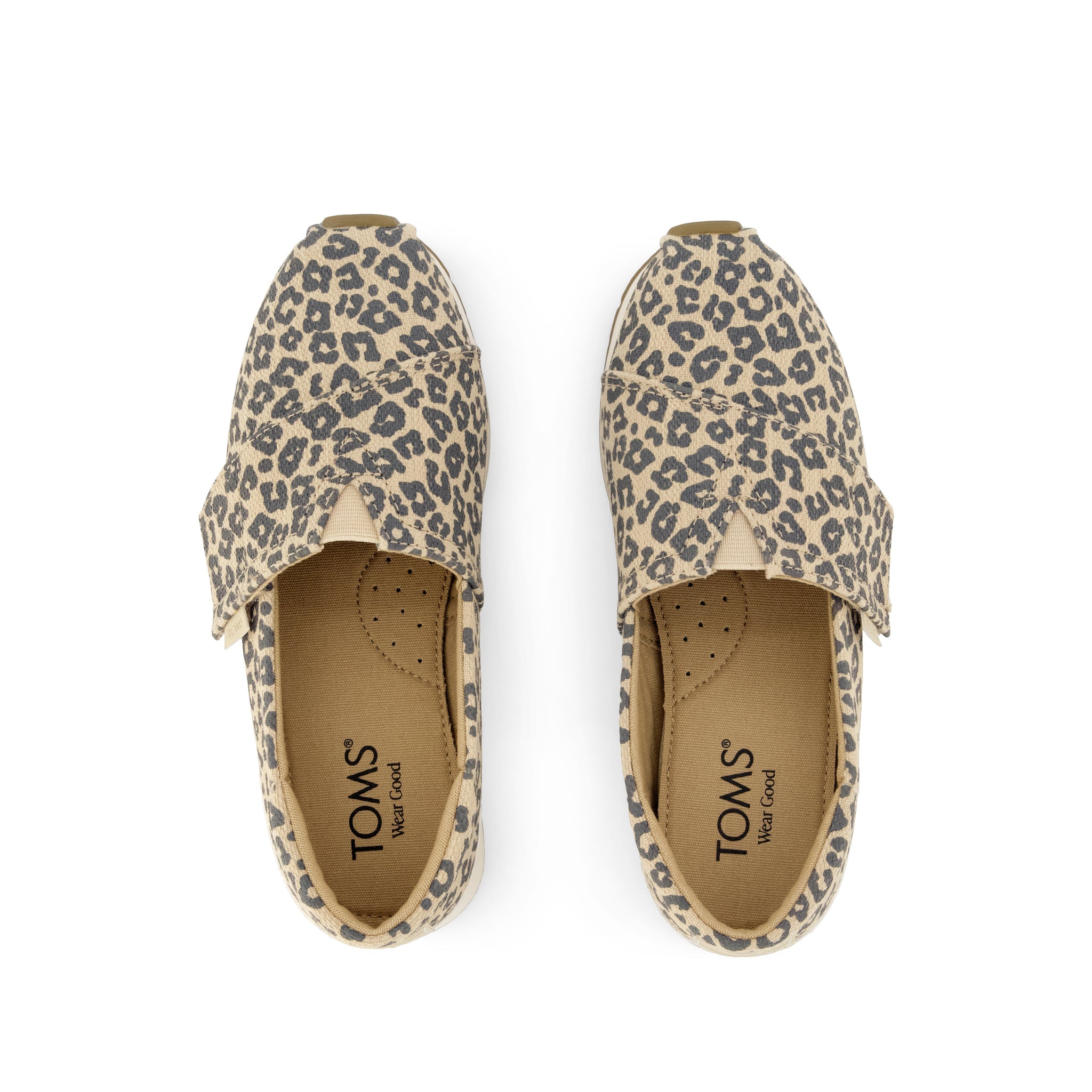 Resident Plus Kids Sneaker - Natural Leopard Print Top View