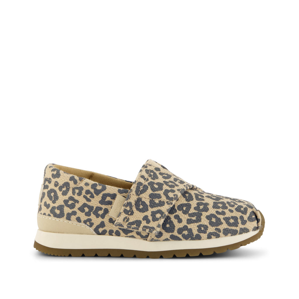 Resident Plus Toddler Sneaker - Natural Leopard Print Side View