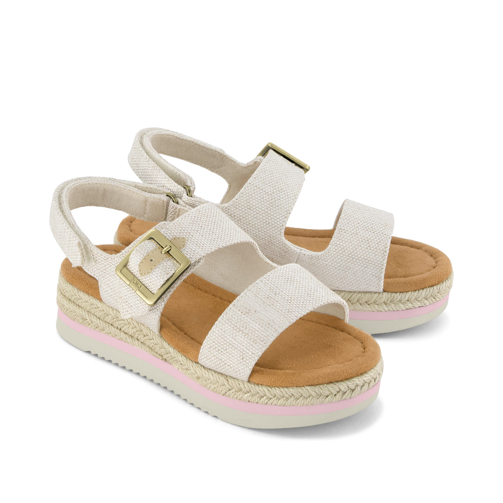 Giana Kids Sandal - Natural Front View