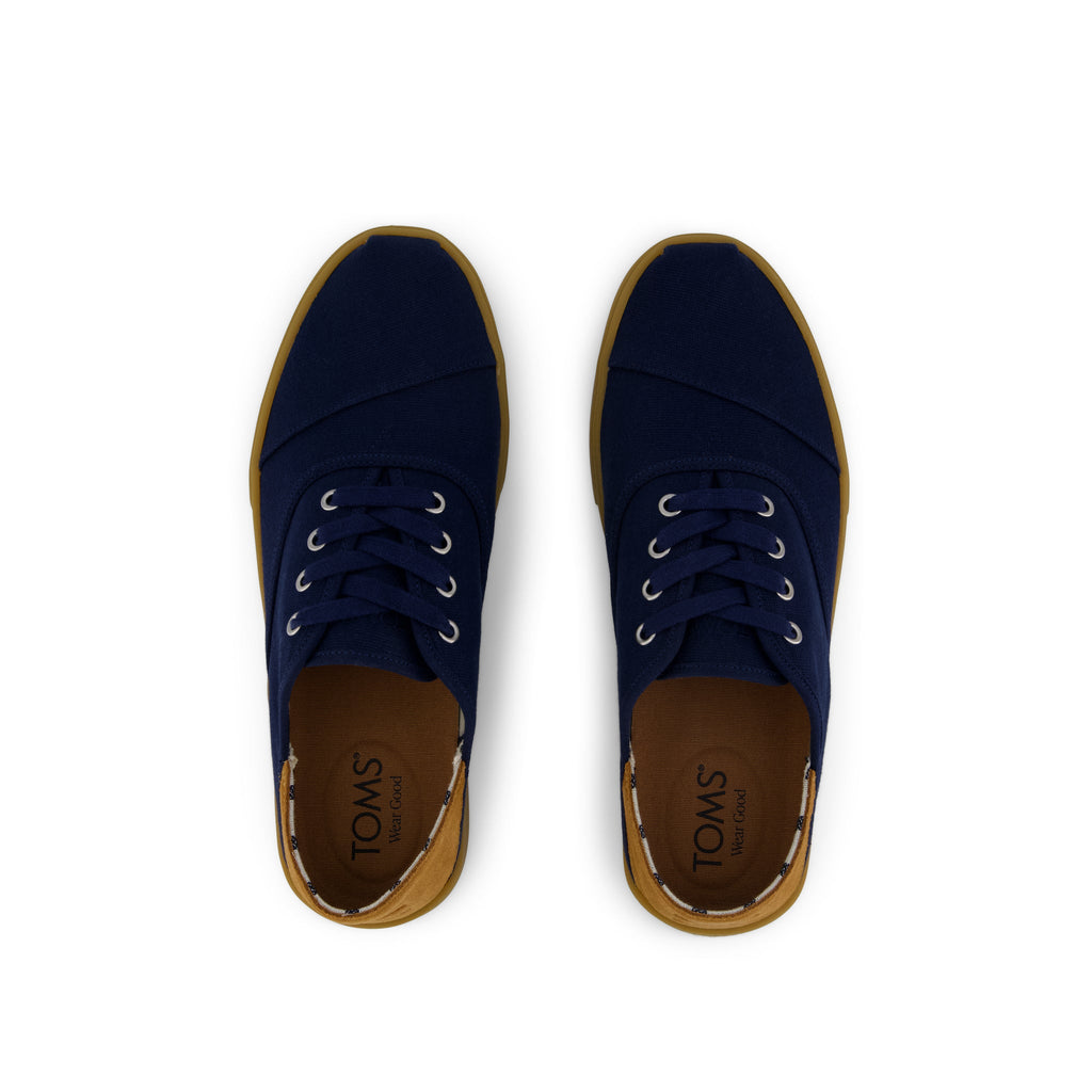 Cordones Plus Sneaker - Navy Canvas Top View