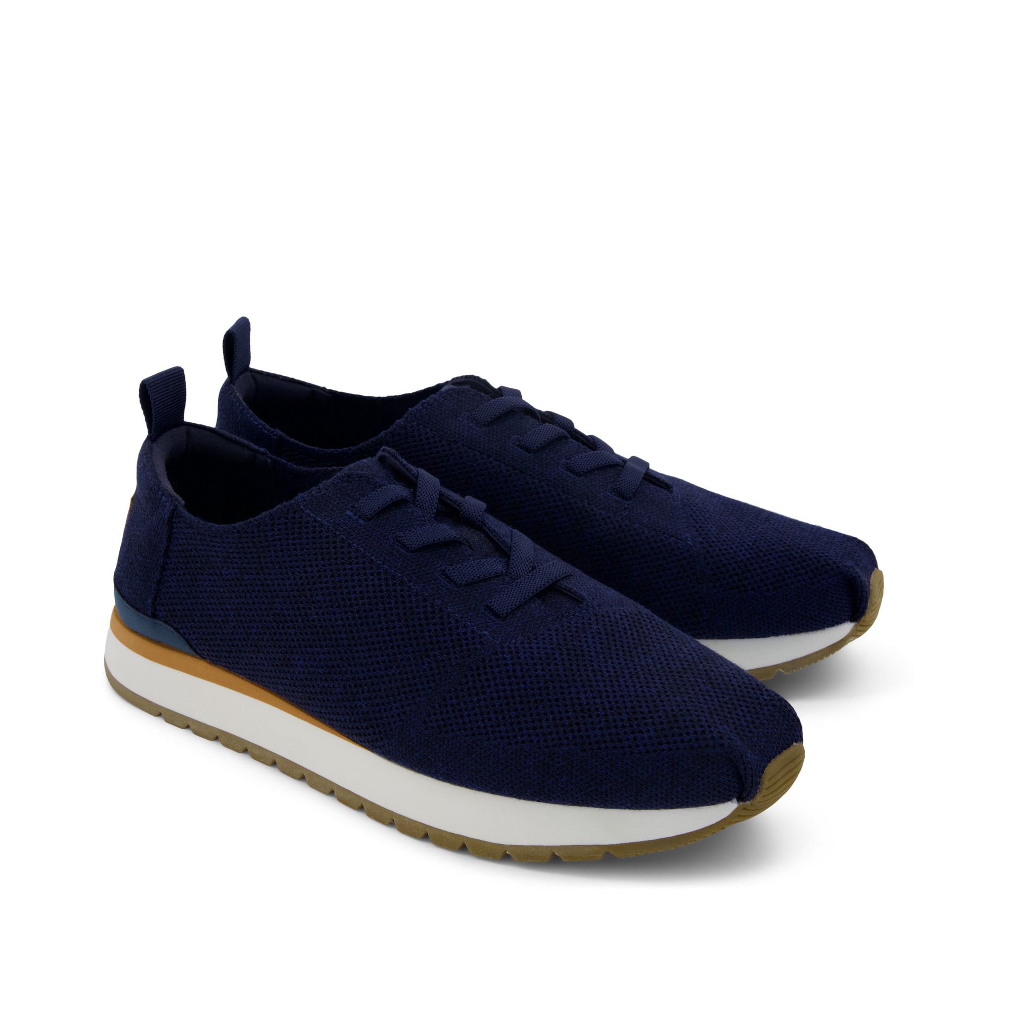 Mens Resident Plus Lace-Up Navy Knit – TOMS.com