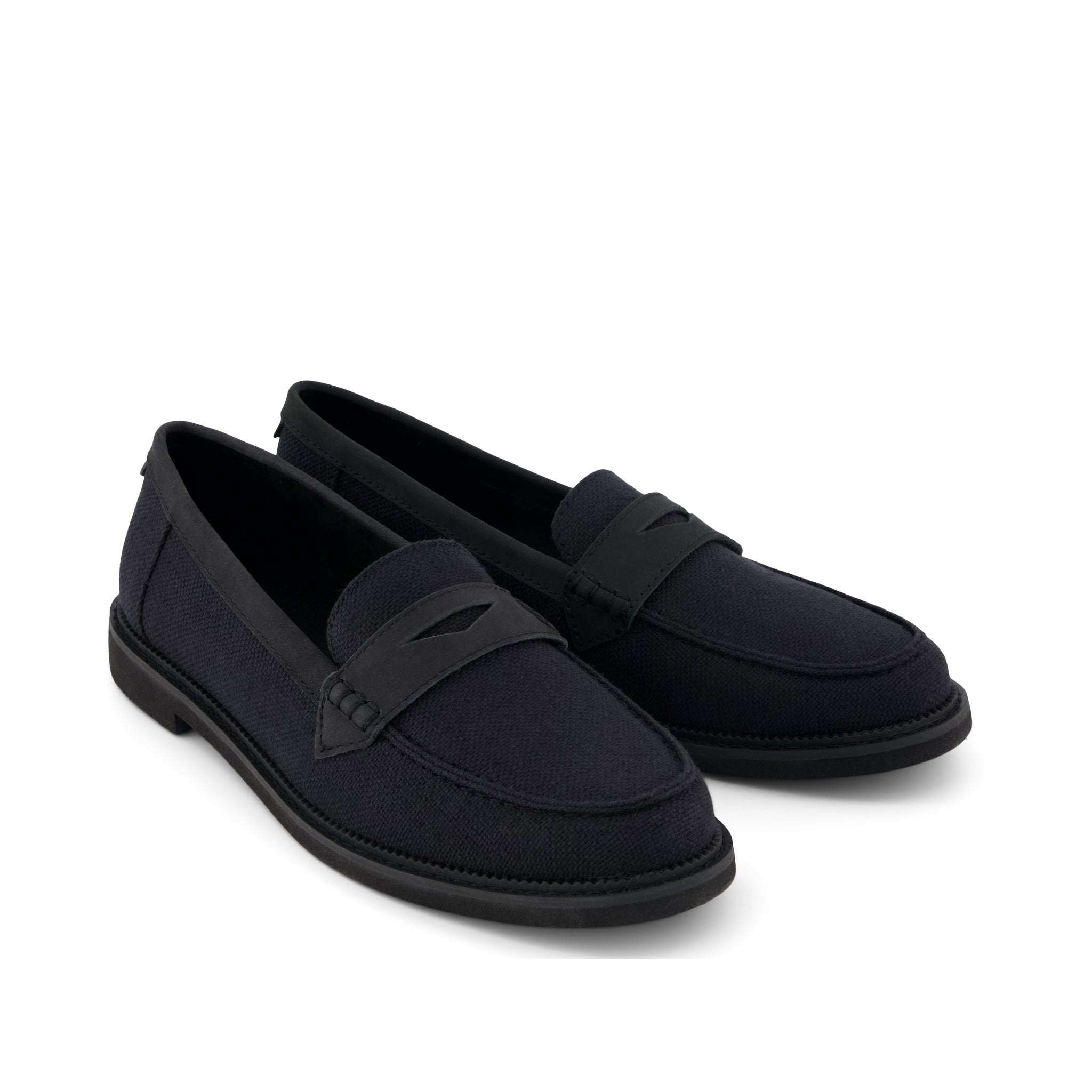 Womens Marie Loafer Black Textile – TOMS.com