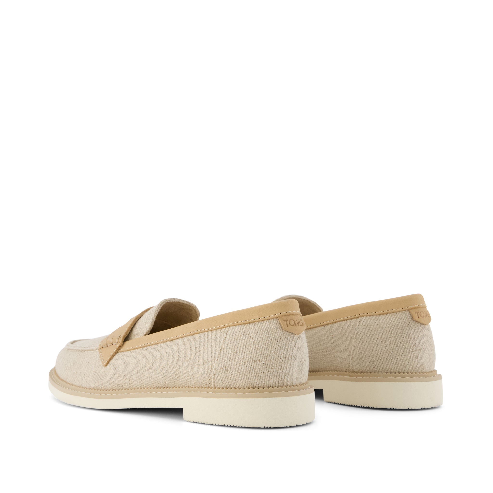 Marie Loafer - Natural Textile Back View
