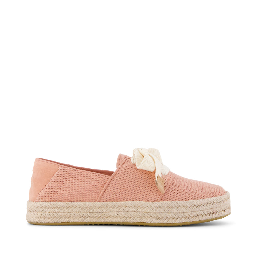 Carolina Lace-Up Espadrille - Bloom Mesh Side View