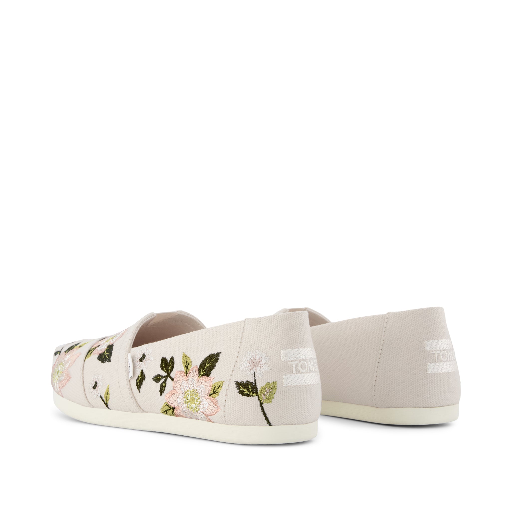 Alpargata Classic - Natural Embroidered Floral

 Back View